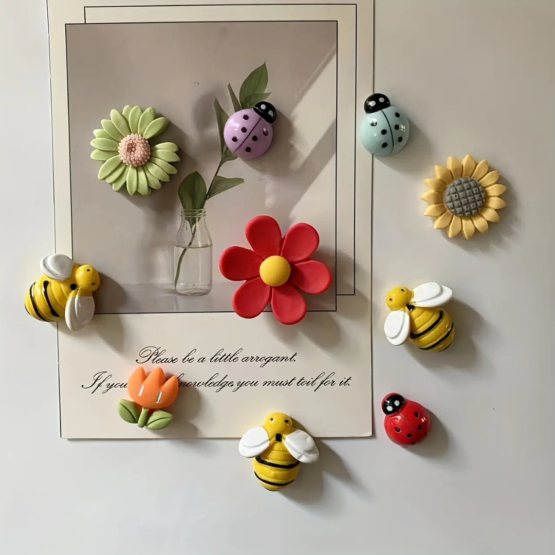 10 pc Cute Fridge Magnet Set