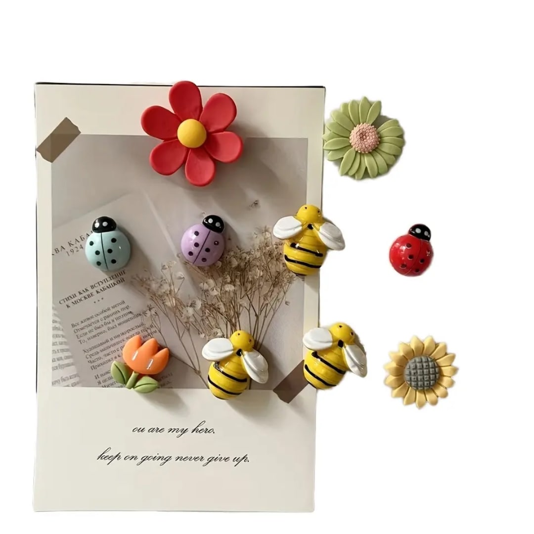 10 pc Cute Fridge Magnet Set