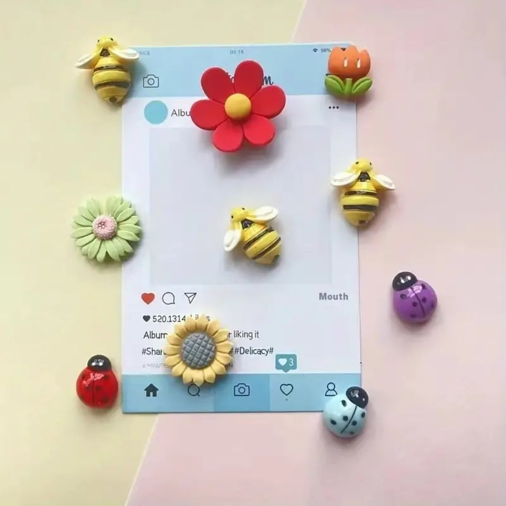 10 pc Cute Fridge Magnet Set