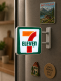 WARMINGO DE 7 Eleven Fridge Magnet Souvenir, Refrigerator Magnet Collectible Decor Gift for Travel Lovers & Bangkok Thailand Memorabilia Collection with light